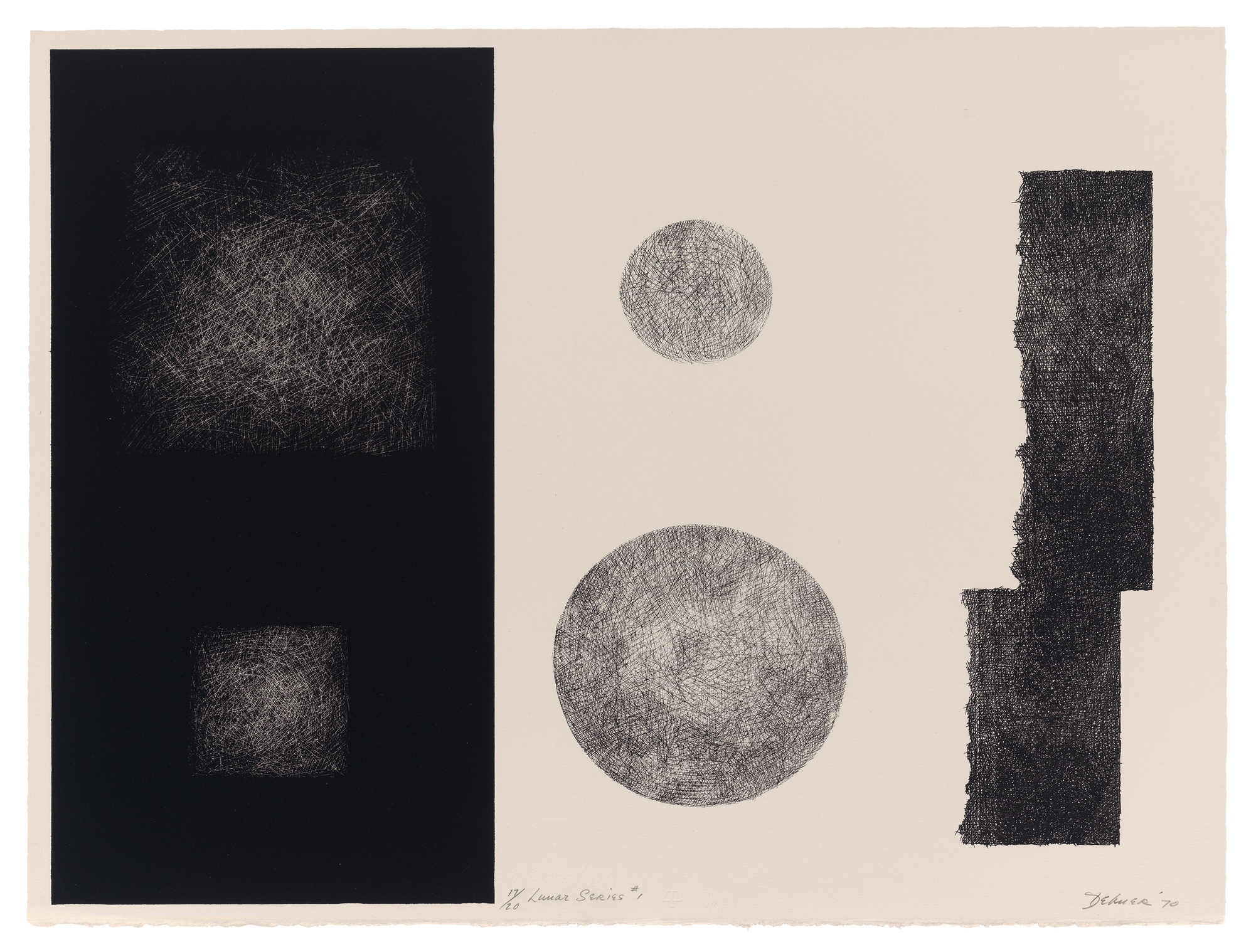 Lunar Series 1, 1970–71 — lithograph, Tang Teaching Museum, Skidmore College